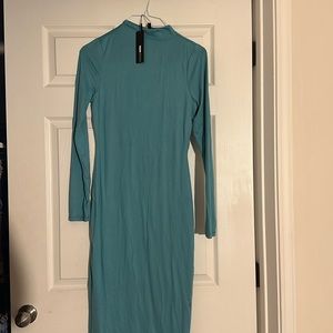 Brand new fashion nova teal midi dress